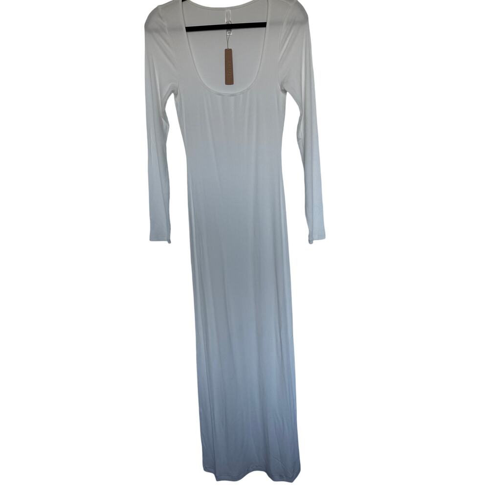 NWT Skims Soft Lounge Long Sleeve Dress in Marble, L